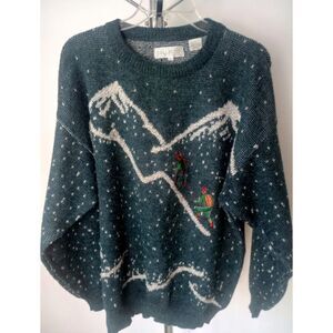 Vintage Men's Ski Sweater / Size Lg / by Collectif / Cabincore